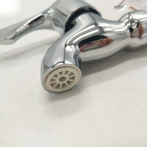 Robinet de lavabo en laiton chromé poli de haute qualité, design moderne, poignée en <span class=keywords><strong>zinc</strong></span>, montage mural, pour extérieur, balcon, salle de bain - Product Image 6