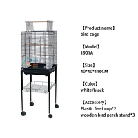 Cage à oiseaux en métal Offre Spéciale cage d'élevage cage à oiseaux avec support cage pour animaux de compagnie canari maison