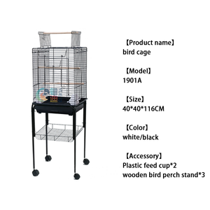 Sıcak satış metal kuş kafesi üreme kafesi kuş kafesi <span class=keywords><strong>stand</strong></span>ı ile kanarya evcil hayvan kafesi ev - Product Image 6