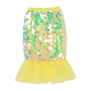 Abito da Festa di Compleanno e Matrimonio, Vestito da Cerimonia con <span class=keywords><strong>Coda</strong></span> di Sirena, Tutu con Paillettes per Bambine DISP-011 - Product Image 1