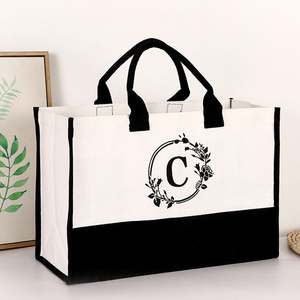 Bolsa de Lona con Diseño Personalizado, Bolsa de Regalo Monogramada, Regalo de Boda para Mujer - Product Image 4