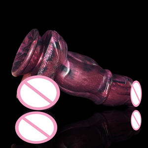 NNSX Grand <span class=keywords><strong>Dildo</strong></span> en Silicone pour Femmes, Forme de Noeud Canin, Jouets Sexuels Fantastiques, <span class=keywords><strong>Dildo</strong></span> Noeud de Loup avec Ventouse, Doux - Product Image 2