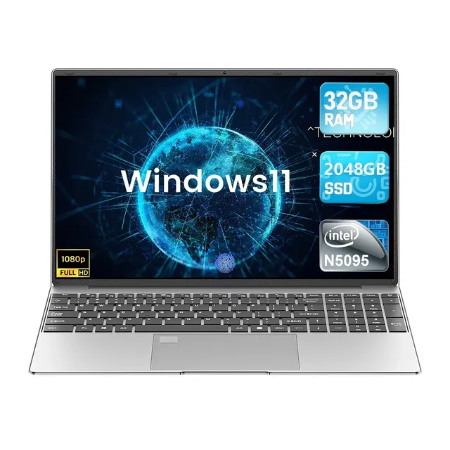 Supports Custom 15.6-inch Laptops with 8GB Memory and 128GB SSD, Intel N5095 Processor, 60Hz Refresh Rate and IPS Display Laptop