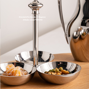 Plateau de rafraîchissement en acier inoxydable pour la maison moderne européenne Ornements de fruits créatifs-Assiette pour les collations de <span class=keywords><strong>table</strong></span> à café - Product Image 6