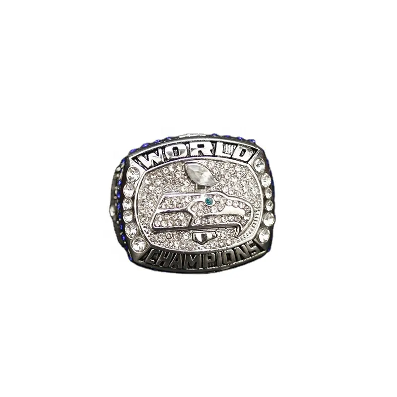 챔피언 링 2013 NFL S 볼 XLVIII 시애틀 시호크 챔피언십 링 사용자 정의 이름과 번호 남자의 스포츠 쥬얼리