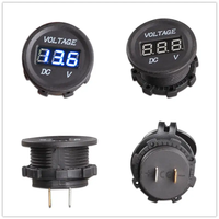 Voltmeter Tampilan Meteran Tegangan Digital Panel LED 9V-32V untuk Mobil Sepeda Motor