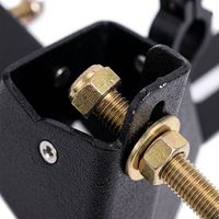 Support de montage robuste en acier noir pour planche de récupération et pelle, pour barres de toit coulissantes L200 Triton, réglable multi-angle