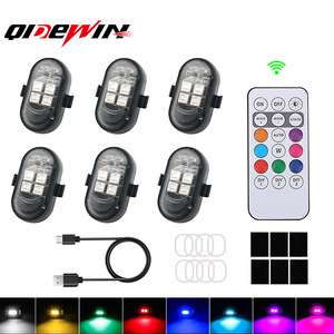 รีโมทคอนโทรลไร้สาย ไฟ LED กระพริบ 7 สีสำหรับรถจักรยานยนต์ พร้อมสาย USB สำหรับยานยนต์ไฟฟ้าและโดรน - Product Image 2