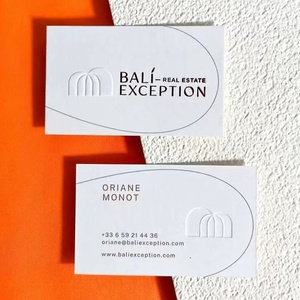 Layar cetak timbul kartu bisnis merek perusahaan cetak timbul warna Logo kertas Premium kustom kelas atas - Product Image 3