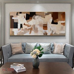 Lienzo abstracto pintado a mano, arte <span class=keywords><strong>de</strong></span> pared para sala <span class=keywords><strong>de</strong></span> estar, pintura <span class=keywords><strong>al</strong></span> óleo, Naturaleza muerta con diseño <span class=keywords><strong>de</strong></span> paisaje, sin marco y fácil <span class=keywords><strong>de</strong></span> montar - Product Image 4