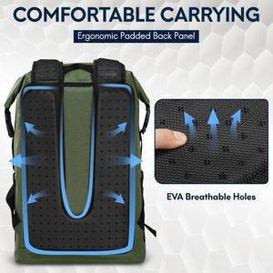 Free sample Oxford Waterproof Polyester Roll-Top <b>Computer</b> <b>Backpack</b> with Customized Large Capacity USB Zipper for Business School - Product Image 4