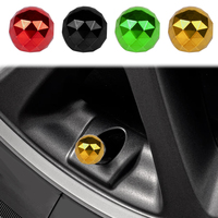 Bouchons de valve de pneu universels en forme de diamant, en alliage d'aluminium, anti-poussière, pour voiture et moto, accessoire de modification et de style