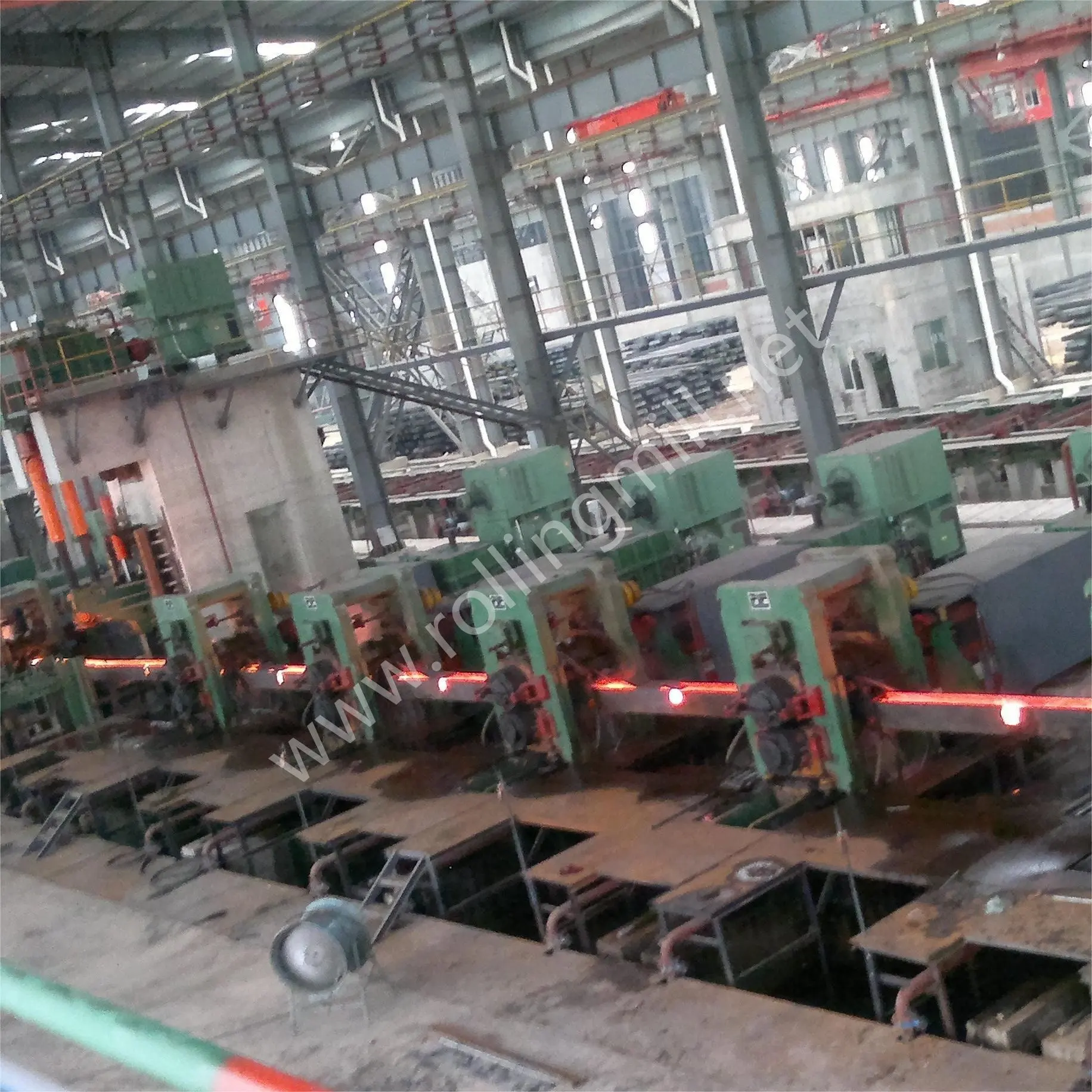 Round bar steel rebar making machine production line hot rolling mill