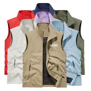 Chalecos Personalizados para Hombre, Chalecos de Seguridad para Elecciones, Poliéster Transpirable, Bordado con Logotipo Personalizado, Chaleco Multibolsillos para Trabajo al Aire Libre y Pesca - Product Image 3