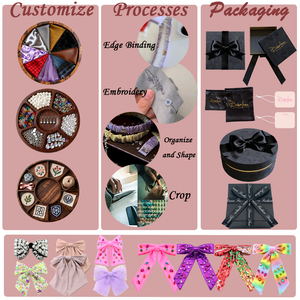 夢のファッションビーズでエレガントなカラフルな特大リボンファッション弓形髪弓バレット - Product Image 5