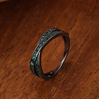 Bague en cuivre minimaliste en forme de X, tendance et populaire, bijou métallique moderne et original de style occidental