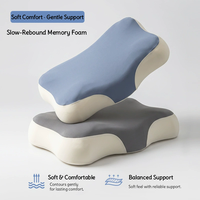 Oreiller cervical ergonomique en mousse à mémoire de forme à récupération lente, soutien du cou, oreiller de lit profilé pour dormeurs sur le côté, le dos et le ventre