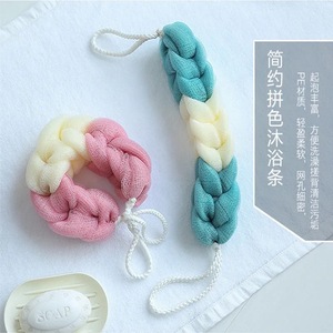 Long Bath <b>Sponge</b> Back Scrubber Exfoliating Bath Towel For Adults With Rope <b>Handle</b> Zhejiang Origin - Product Image 2