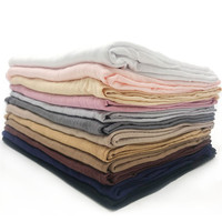 Mới Màu Rắn Cotton Phụ Nữ Mềm Mại Hồi Giáo 23 Màu Modal Cotton Khăn Trùm Đầu