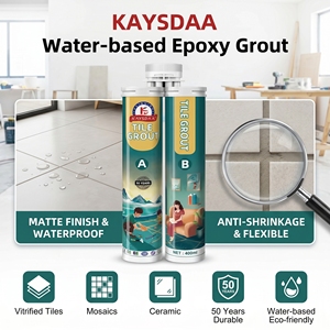 KAYSDAA Scellant de <span class=keywords><strong>joint</strong></span> de <span class=keywords><strong>carrelage</strong></span> en résine anti-jaunissement résistant aux UV pour balcon extérieur et carreaux de chauffage par le sol - Product Image 4