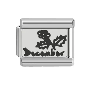 Bonita pulsera de dijes italianos, pulsera ligera de acero inoxidable, regalo de San Valentín - Product Image 4