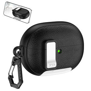 Étui de protection pour écouteurs Huawei FreeBuds Pro 5, texture litchi avec boucle, étui antichoc pour écouteurs - Product Image 6