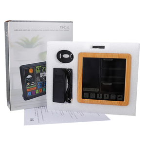 Màn hình cảm ứng không dây đồng hồ thời tiết TS-3310 đồng hồ kỹ thuật số không dây Trạm thời tiết trong nhà ngoài trời nhiệt độ độ ẩm mét - Product Image 2