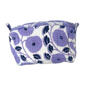 Bolsas de Cosméticos de Algodón Premium, Ligeras, Estampadas a Mano, Bolsas de Aseo para Viaje, para Uso en Exteriores o Sala de Estar, Estilo Bohemio - Product Image 1