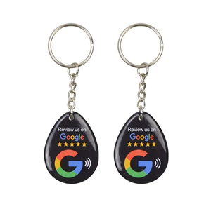 Epoxi personalizado impermeable Pvc acrílico NFC Google <span class=keywords><strong>Facebook</strong></span> Tarjeta de revisión positiva Nfc tarjeta epoxi - Product Image 1