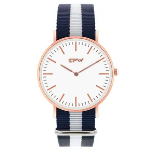 private label oem / odm custom wrist watch wholesale nylon band men brand minimalist watch men