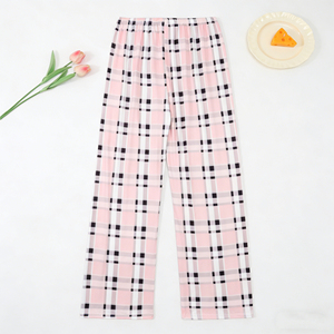 <span class=keywords><strong>Pantalones</strong></span> de Pijama a Cuadros de Alta Calidad <span class=keywords><strong>para</strong></span> <span class=keywords><strong>Mujer</strong></span>, Ropa de Dormir Suave de Punto <span class=keywords><strong>para</strong></span> Primavera, Verano y Otoño - Product Image 1