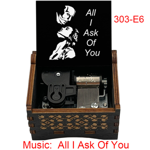 Le Fantôme <span class=keywords><strong>de</strong></span> l'Opéra - Boîte à musique en bois à remonter - Chanson 'All I Ask of You' - Souvenir spécial - Cadeaux <span class=keywords><strong>de</strong></span> <span class=keywords><strong>Noël</strong></span> pour amis - Product Image 5