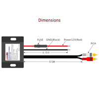 Module récepteur AUX universel Blue-tooth 2 adaptateur de câble RCA autoradio stéréo sans fil O entrée musique jouer pour camion Auto