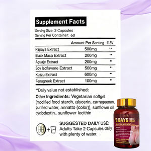OEM/ODM kapsul lembut dewasa suplemen <span class=keywords><strong>Herbal</strong></span> untuk peningkatan payudara dan pengencang Maru produk kecantikan - Product Image 3