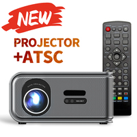 Projecteur numérique intelligent compatible ATSC, 1000 lumens ANSI, WIFI, 4K, 1080p Full HD, projecteurs de télévision intelligents