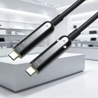 Câble Fibre Optique OM3 4K USB Plaquage Or Mâle-Mâle Haute Vitesse 1-30m Gaine PVC pour TV, Gaming, Microphone, Haut-parleur