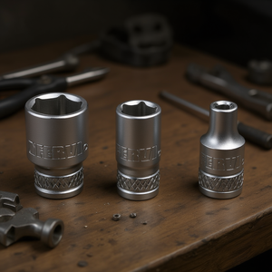 Clé à douille hexagonale Fervi, série normale, lot de 3 pièces, métrique - Product Image 3