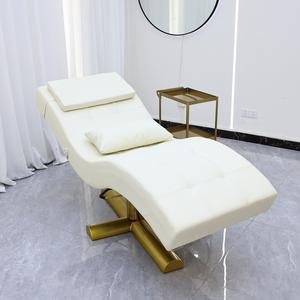 Cama facial de pestañas ajustable eléctrica de masaje de salón de lujo moderno - Product Image 3