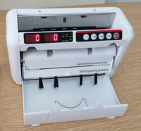 Mini machine de comptage de billets portable à LED, compteur de billets pour plusieurs devises