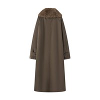 Commerce extérieur transfrontalier femmes automne hiver nouveau Style européen américain réversible lapin fausse fourrure brut Trench Coat 3811250