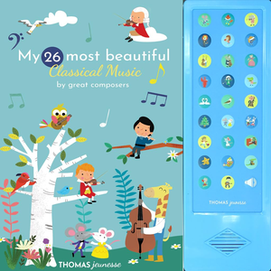 26 libros de tablero de sonidos musicales clásicos más hermosos, canciones de aprendizaje temprano en inglés, aprender y reproducir audiolibros para niños - Product Image 1