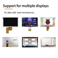 Carte de Contrôle LCD Universelle ZKDisplay Personnalisée RGB/LVDS/TTL 30PIN/40PIN/50PIN/60PIN FPC, Convertisseur LVDS HDMI VGA