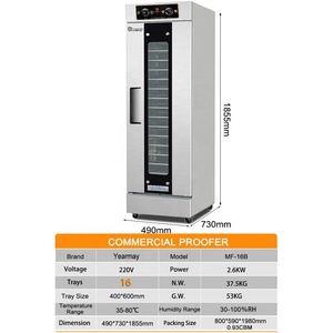 W — chauffe-pain électrique à 16 plateaux avec 32 plateaux, machine à pain et pâte, ustensile de cuisine - Product Image 2