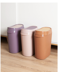 Luxury Desktop Mini Car Trash Bin Waterproof Removable <strong>Pull</strong> out Lid Commercial Kitchen Standing Plastic Trash Can <strong>Small</strong> Size - Product Image 4