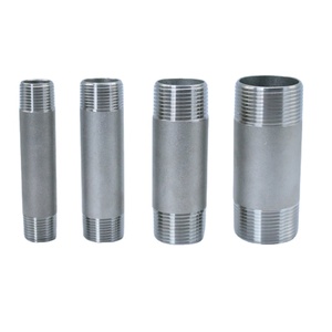 נירוסטה מלוטשת כפולה & חבית חוט יחיד niple ארוך npt bspp ברזל הליהוק גז יישום צינור ראש צינור גז יישום צינור ראש - Product Image 4