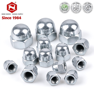 Écrou dôme hexagonal en acier au carbone de qualité supérieure, zingué, pour la construction - Product Image 1