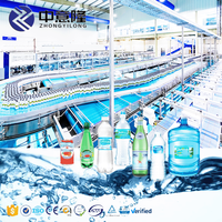 Volautomatische Zuiver Mineraalwater Productielijn 500Ml Fles Vulmachine Voor Drank Shampoo Waterproductie