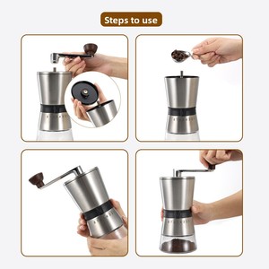 เครื่องบดเมล็ด<span class=keywords><strong>กาแฟ</strong></span>แบบมือ<span class=keywords><strong>หมุน</strong></span> ดีไซน์หรูหรา ขนาดใหญ่ สำหรับใช้ในครัวเรือน พร้อมใบมีดเซรามิก - Product Image 4