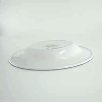 Vente en gros d'usine 100% assiettes en mélamine bleu Floral rond vaisselle assiettes ensembles pour Restaurant fête de mariage hôtel