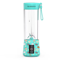 Home Orange Mini High Speed Juicer 400ML Draagbare USB Oplaadbare Automatische Citrusvruchten Groenten Blender